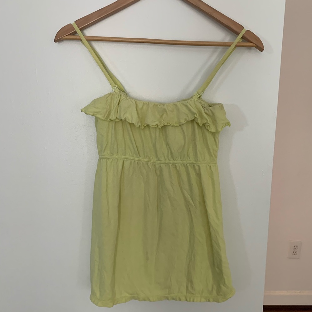 Yellow A-line strappy shirt